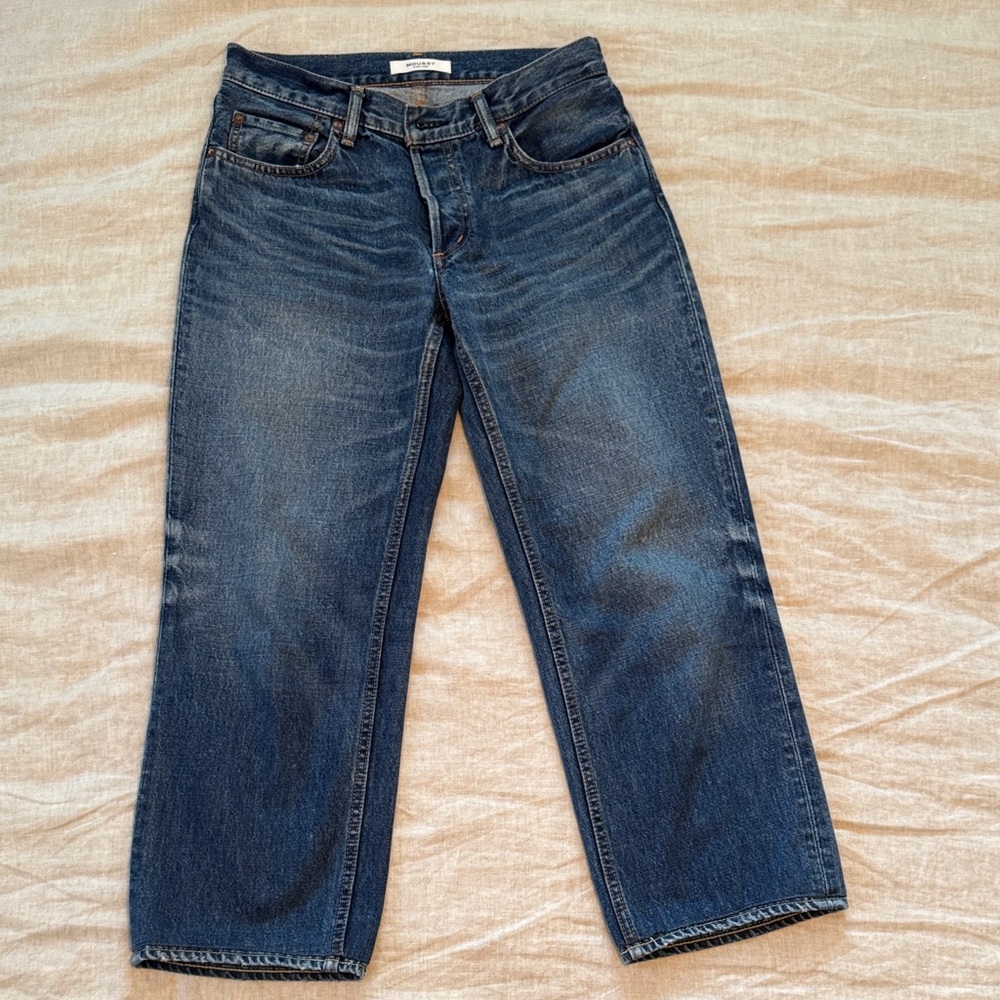 Moussy Women’s Relaxed Jeans,26 , 25”inseam altered euro hem